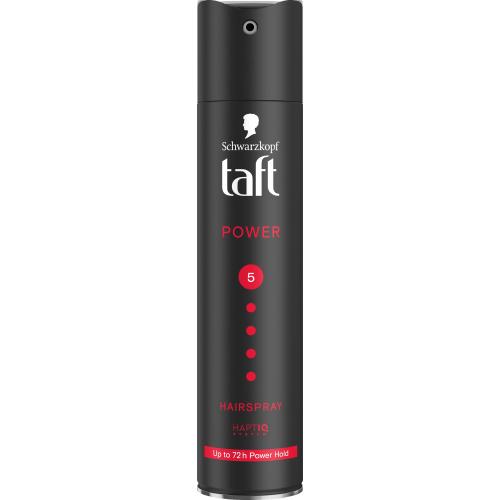 Schwarzkopf Taft Power 5 Hairspray Up to 72h Power Hold Λακ για Δυνατό Κράτημα Έως 72 Ώρες Χωρίς να Κολλάει τα Μαλλιά 250ml